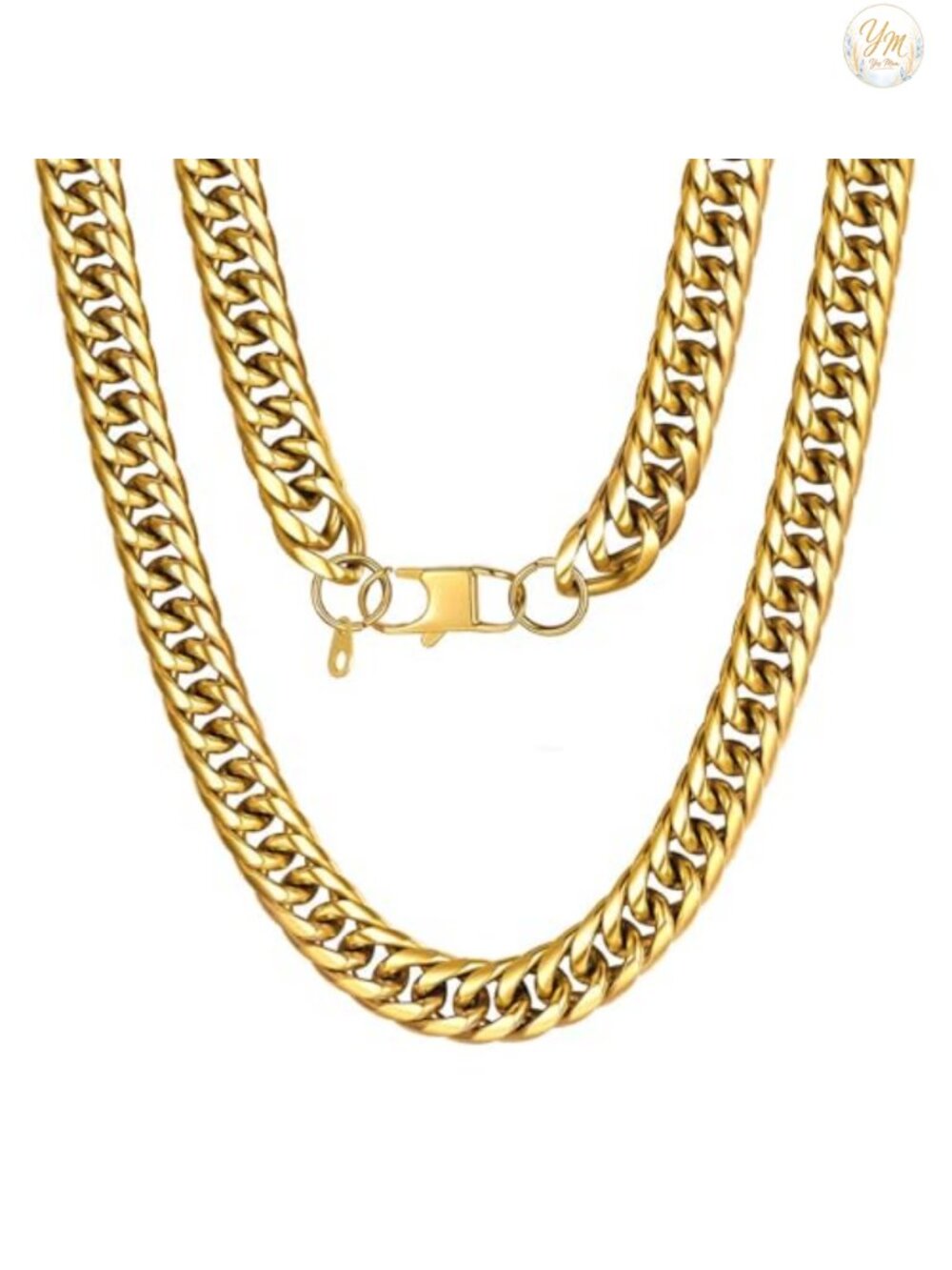 Men's Stainless Steel Cuban Link Chain Necklace Curb Hip Hop